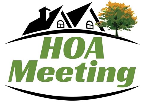 Annual HOA Meeting Template