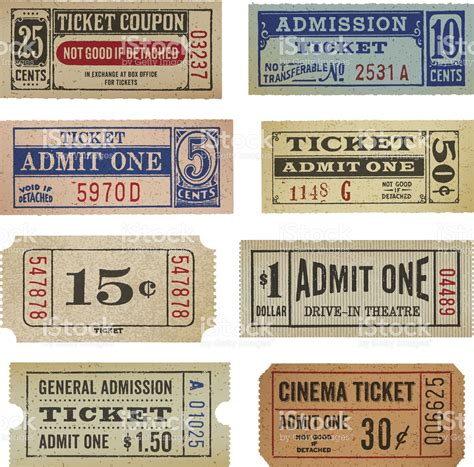 Antique tickets