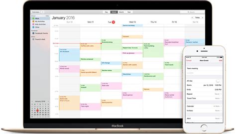 Apple Calendar Features