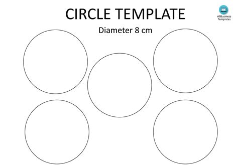 Applications of 5 circle template prints