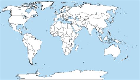 Applications of blank world maps in various fields