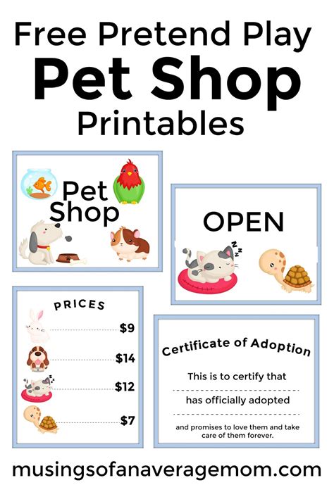 Practical applications of pet shop printables in daily operations