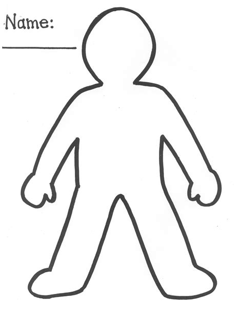 Applications of printable person outline templates