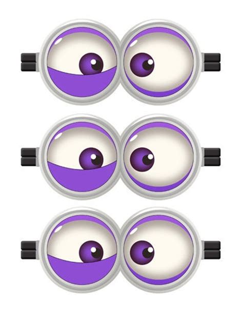 Applications of Purple Minion Eyes Template