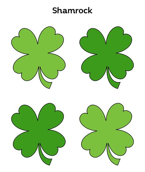 Various applications of shamrock templates