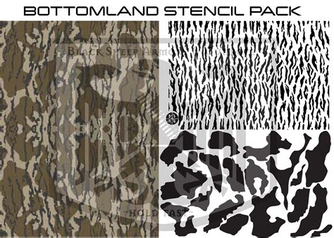 The process of applying camo stencils