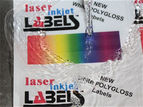 Applying water-resistant labels