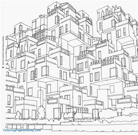 Architectural coloring pages