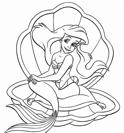 Ariel Coloring Page