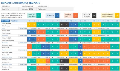 Attendance Management Template