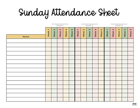 Attendance Sheet Future