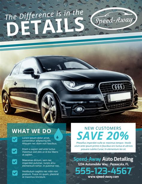 Auto Detailing Business Templates