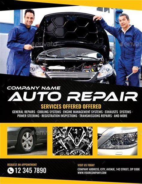 Auto Mechanic Flyer Templates