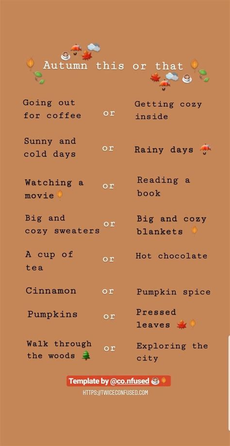 Autumn-Themed Instagram Story