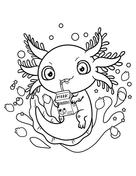 Axolotl coloring books