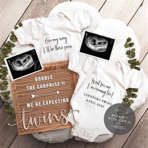 Baby announcement ideas for twins