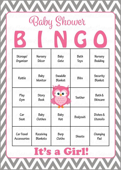 Baby Bingo Printable Templates