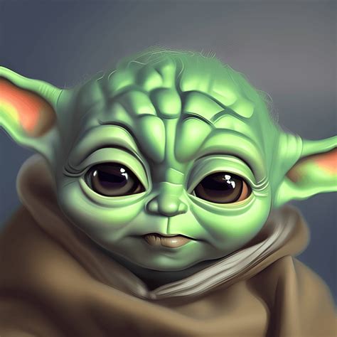 Baby Yoda portrait