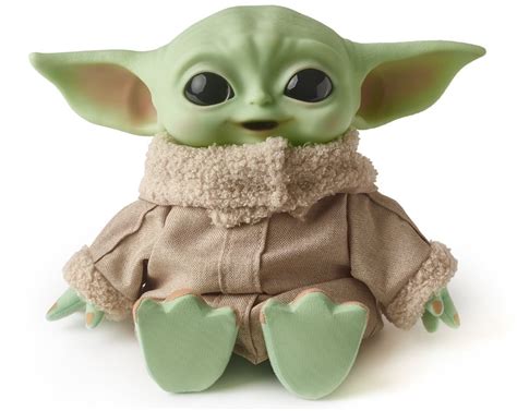 Baby Yoda playing with toys