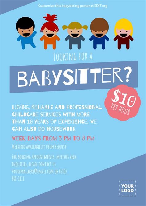 Babysitting Flyer Design Ideas