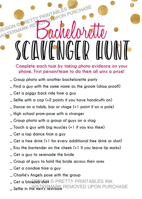 Bachelorette Scavenger Hunt Benefits