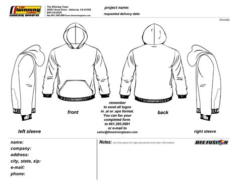 Back of Hoodie Template Design 10