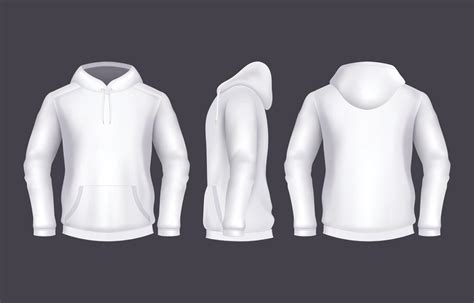 Back of Hoodie Template Design 3