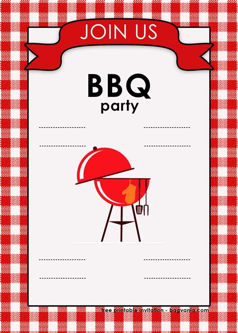 Backyard BBQ Invitation Template