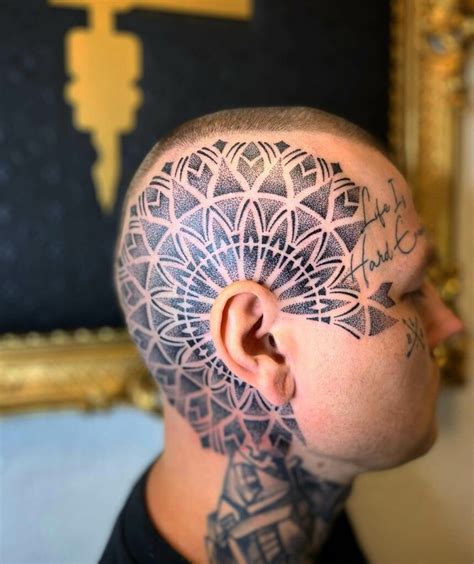 Bald head tattoos for men