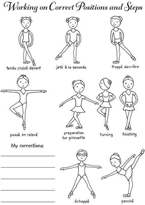 Printable Ballet Positions