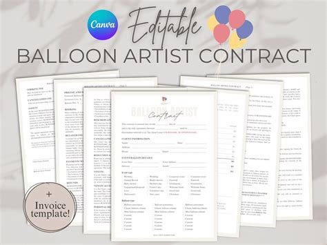 Balloon Decor Contract Templates