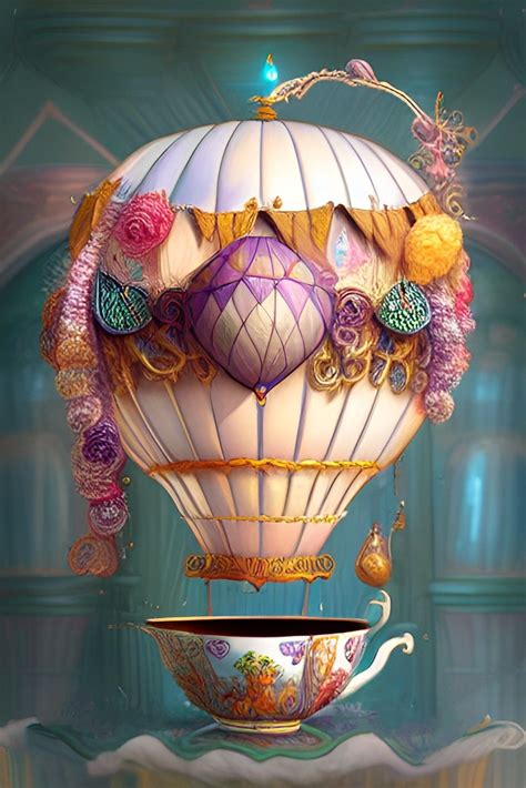 Fantasy Air Balloon Scene