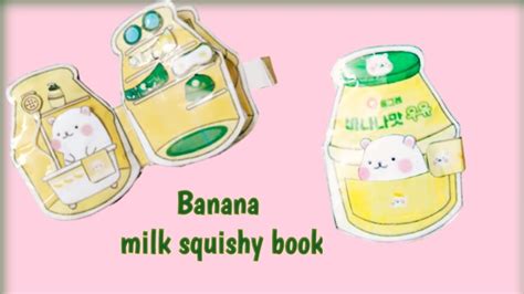 Banana Milk Squishy Book Printable