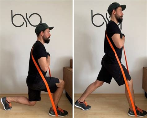 Banded lunges exercise