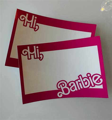 Benefits of Barbie name tags