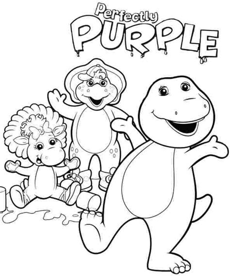 Barney Coloring Pages