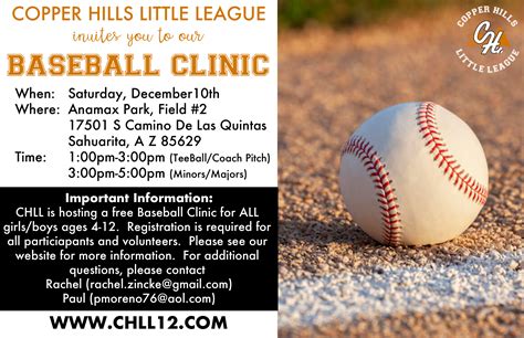 Baseball clinic image