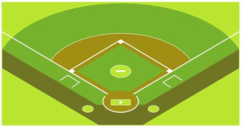 Baseball field template