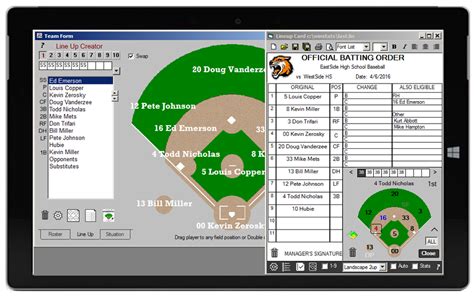 Baseball Score Sheet App