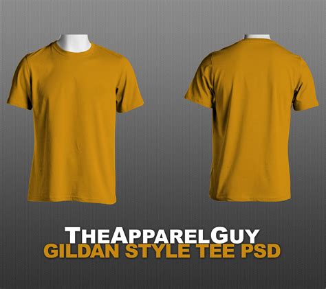 Basic PSD T-Shirt Templates