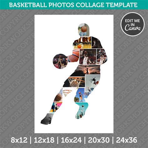 Basketball Collage Template