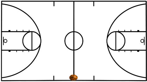 Basketball Court Diagram Printable