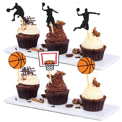 Basketball Cupcake Decorations