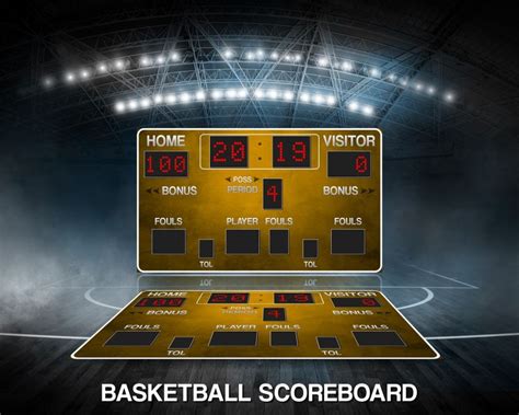 Basketball Scoreboard Template