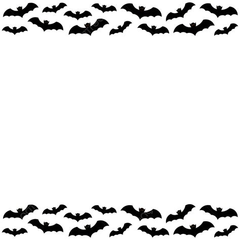 Bat Halloween borders