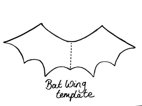 Bat Wings Printable Template