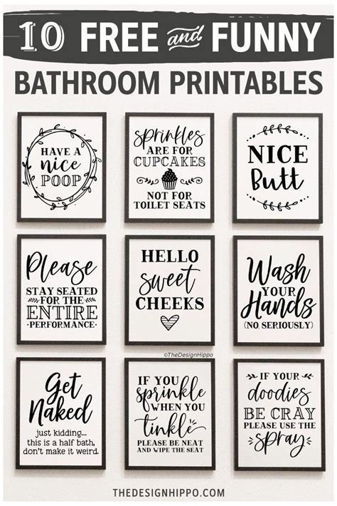 Bathroom quotes art printables benefits