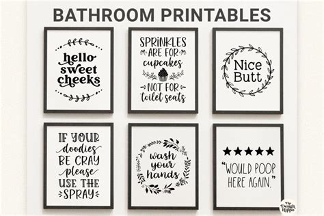 Bathroom quotes art printables gallery 6