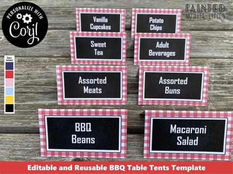 BBQ Food Labels