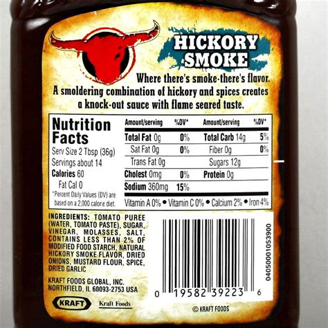 BBQ Ingredient Labels